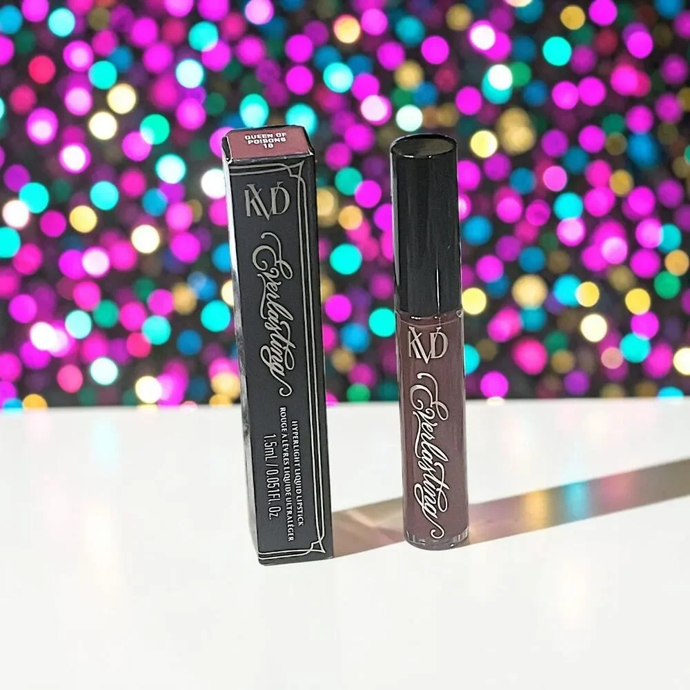 KVD Everlasting Hyperlight Liquid Lipstick in QUEEN OF POISONS NIB 0.051 fl Oz
